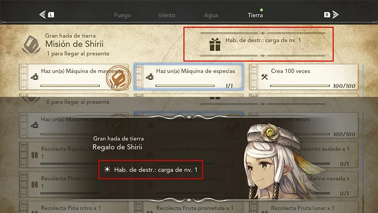 Actualizar el martillo en Harvestella